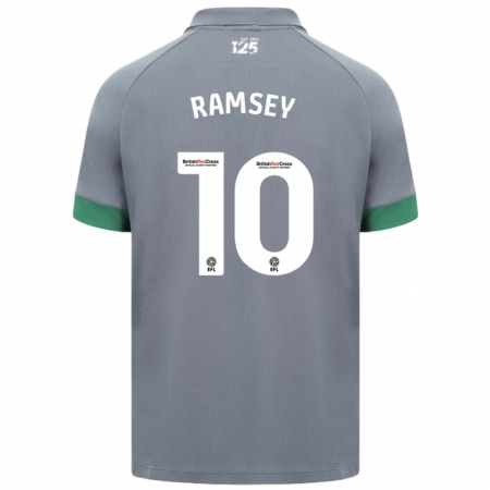 Kandiny Niño Camiseta Aaron Ramsey #10 Gris Oscuro 2ª Equipación 2024/25 La Camisa Chile