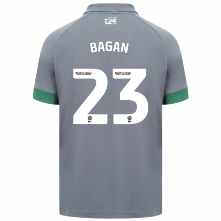 Kandiny Niño Camiseta Joel Bagan #23 Gris Oscuro 2ª Equipación 2024/25 La Camisa Chile