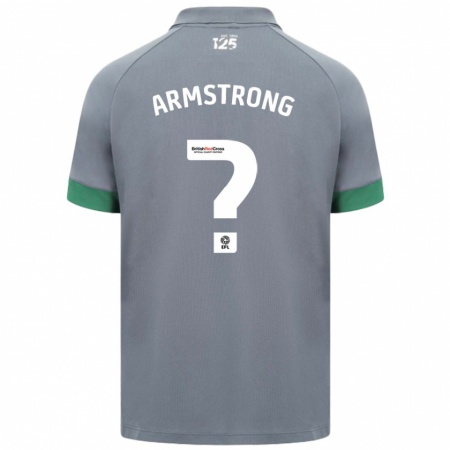 Kandiny Niño Camiseta Luke Armstrong #0 Gris Oscuro 2ª Equipación 2024/25 La Camisa Chile