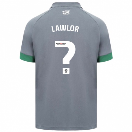 Kandiny Niño Camiseta Dylan Lawlor #0 Gris Oscuro 2ª Equipación 2024/25 La Camisa Chile