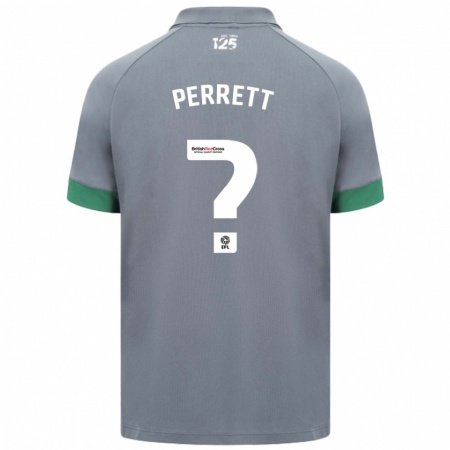 Kandiny Niño Camiseta Troy Perrett #0 Gris Oscuro 2ª Equipación 2024/25 La Camisa Chile