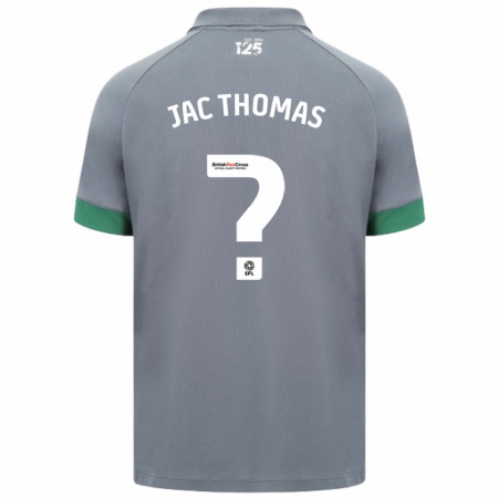 Kandiny Niño Camiseta Jac Thomas #0 Gris Oscuro 2ª Equipación 2024/25 La Camisa Chile