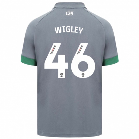 Kandiny Niño Camiseta Morgan Wigley #46 Gris Oscuro 2ª Equipación 2024/25 La Camisa Chile