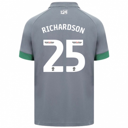 Kandiny Niño Camiseta Tija Richardson #25 Gris Oscuro 2ª Equipación 2024/25 La Camisa Chile