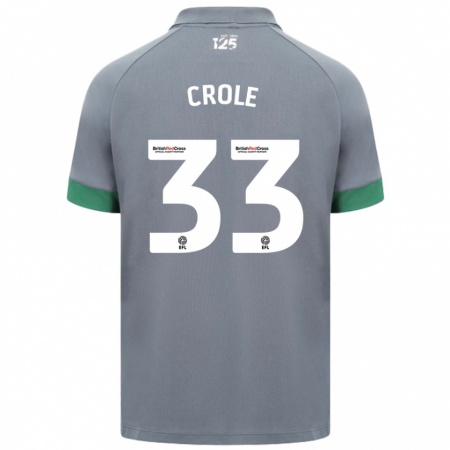 Kandiny Niño Camiseta James Crole #33 Gris Oscuro 2ª Equipación 2024/25 La Camisa Chile