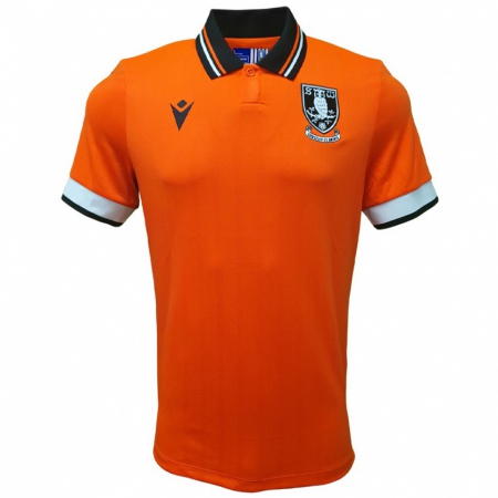 Kandiny Niño Camiseta Iké Ugbo #12 Naranja Blanco 2ª Equipación 2024/25 La Camisa Chile