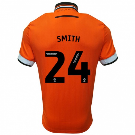 Kandiny Niño Camiseta Michael Smith #24 Naranja Blanco 2ª Equipación 2024/25 La Camisa Chile