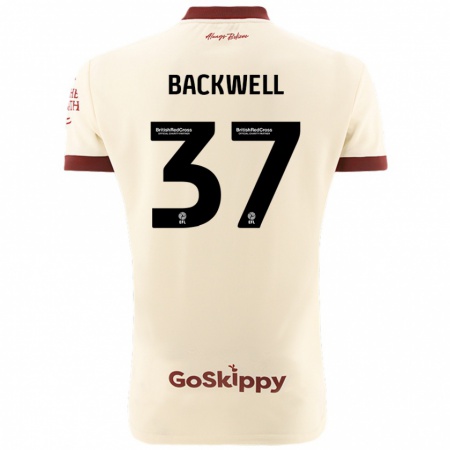 Kandiny Niño Camiseta Tommy Backwell #37 Crema Blanco 2ª Equipación 2024/25 La Camisa Chile