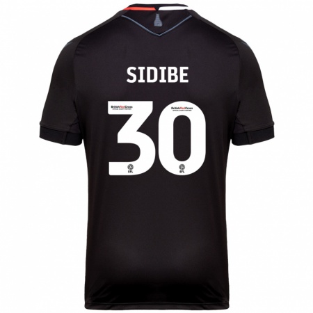 Kandiny Niño Camiseta Souleymane Sidibe #30 Negro 2ª Equipación 2024/25 La Camisa Chile