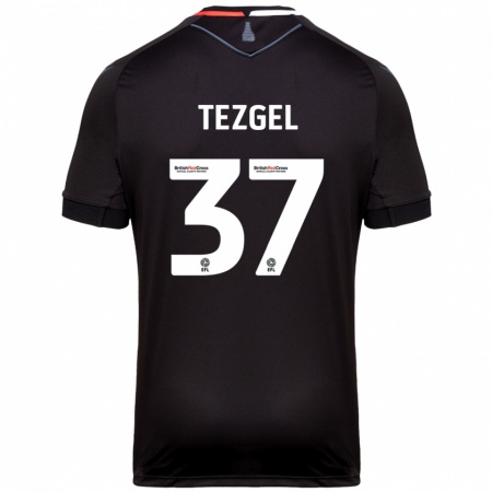 Kandiny Niño Camiseta Emre Tezgel #37 Negro 2ª Equipación 2024/25 La Camisa Chile