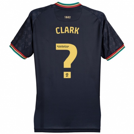 Kandiny Niño Camiseta Conor Clark #0 Azul Marino Oscuro 2ª Equipación 2024/25 La Camisa Chile