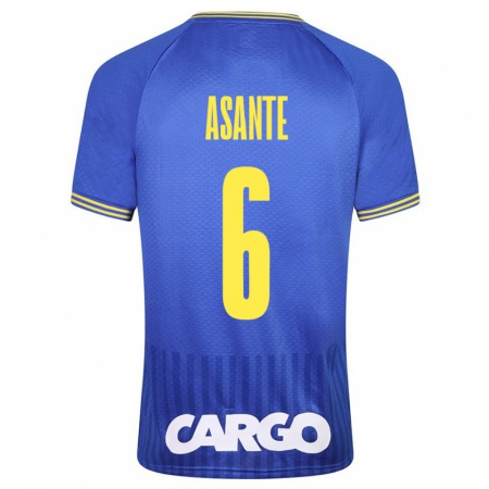 Kandiny Niño Camiseta Tyrese Asante #6 Blanco 2ª Equipación 2024/25 La Camisa Chile