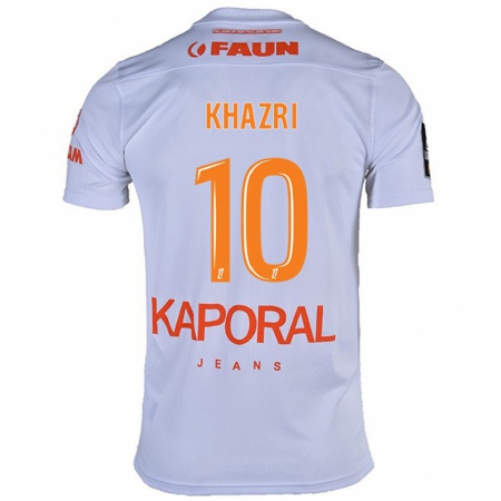 Kandiny Niño Camiseta Wahbi Khazri #10 Blanco 2ª Equipación 2024/25 La Camisa Chile