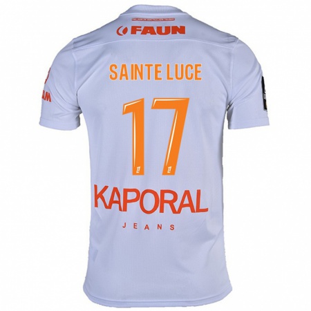 Kandiny Niño Camiseta Théo Sainte-Luce #17 Blanco 2ª Equipación 2024/25 La Camisa Chile