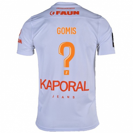 Kandiny Niño Camiseta Kabissan Gomis #0 Blanco 2ª Equipación 2024/25 La Camisa Chile