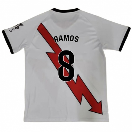 Kandiny Niño Camiseta Iván Ramos #8 Rojo 2ª Equipación 2024/25 La Camisa Chile