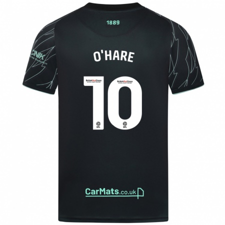 Kandiny Niño Camiseta Callum O'hare #10 Negro Verde 2ª Equipación 2024/25 La Camisa Chile