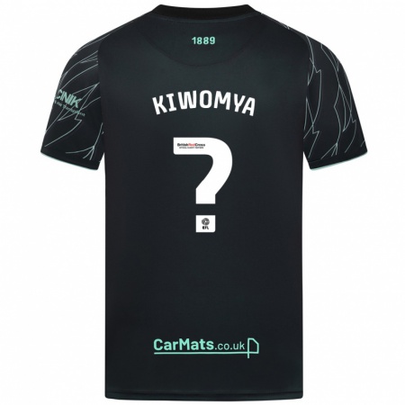 Kandiny Niño Camiseta Noah Kiwomya #0 Negro Verde 2ª Equipación 2024/25 La Camisa Chile