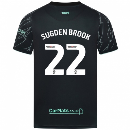 Kandiny Niño Camiseta Darcie Sugden-Brook #22 Negro Verde 2ª Equipación 2024/25 La Camisa Chile