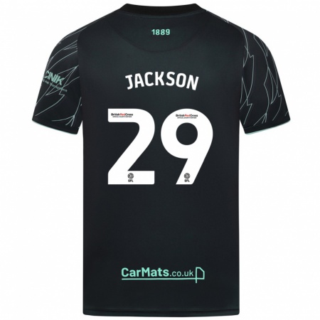 Kandiny Niño Camiseta Fallon Connolly-Jackson #29 Negro Verde 2ª Equipación 2024/25 La Camisa Chile