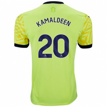 Kandiny Niño Camiseta Kamaldeen Sulemana #20 Amarillo 2ª Equipación 2024/25 La Camisa Chile