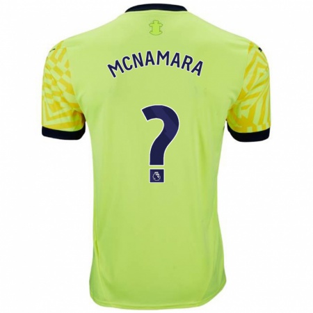 Kandiny Niño Camiseta Josh Mcnamara #0 Amarillo 2ª Equipación 2024/25 La Camisa Chile