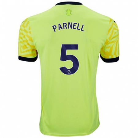 Kandiny Niño Camiseta Rosanna Parnell #5 Amarillo 2ª Equipación 2024/25 La Camisa Chile