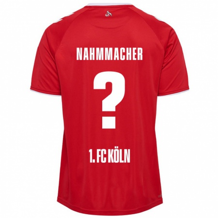 Kandiny Niño Camiseta Emil Nahmmacher #0 Rojo Blanco 2ª Equipación 2024/25 La Camisa Chile