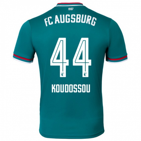 Kandiny Niño Camiseta Henri Koudossou #44 Verde Oscuro 2ª Equipación 2024/25 La Camisa Chile