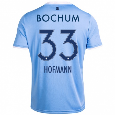 Kandiny Niño Camiseta Philipp Hofmann #33 Azul Cielo 2ª Equipación 2024/25 La Camisa Chile