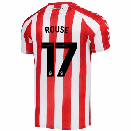 Kandiny Hombre Camiseta Mollie Rouse #17 Rojo Blanco 1ª Equipación 2024/25 La Camisa Chile