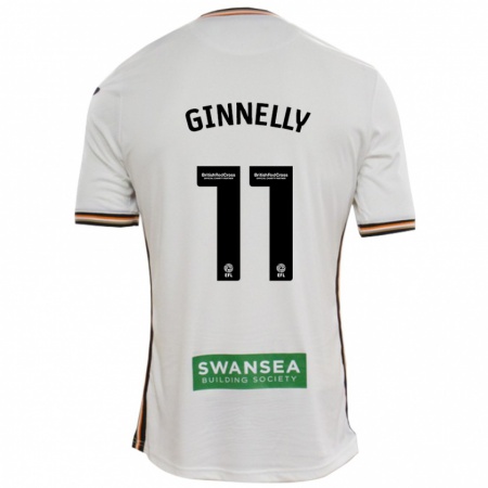 Kandiny Hombre Camiseta Josh Ginnelly #11 Blanco 1ª Equipación 2024/25 La Camisa Chile