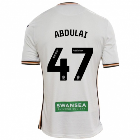 Kandiny Hombre Camiseta Azeem Abdulai #47 Blanco 1ª Equipación 2024/25 La Camisa Chile