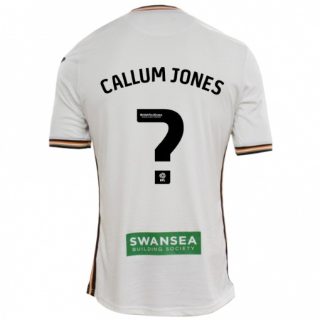 Kandiny Hombre Camiseta Callum Jones #0 Blanco 1ª Equipación 2024/25 La Camisa Chile