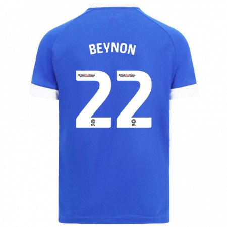 Kandiny Hombre Camiseta Emma Beynon #22 Azul Cielo 1ª Equipación 2024/25 La Camisa Chile