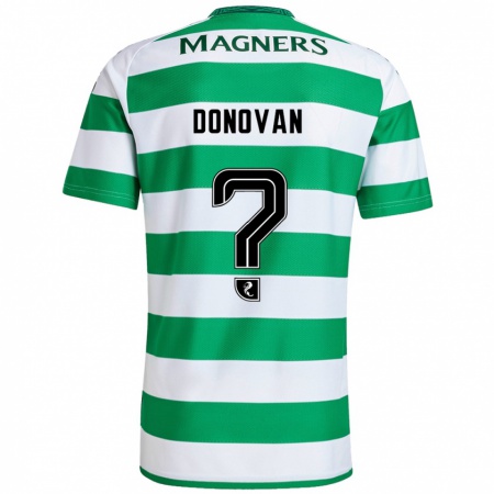 Kandiny Hombre Camiseta Colby Donovan #0 Verde Blanco 1ª Equipación 2024/25 La Camisa Chile