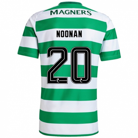 Kandiny Hombre Camiseta Saoirse Noonan #20 Verde Blanco 1ª Equipación 2024/25 La Camisa Chile