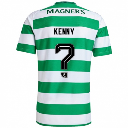 Kandiny Hombre Camiseta Johnny Kenny #0 Verde Blanco 1ª Equipación 2024/25 La Camisa Chile