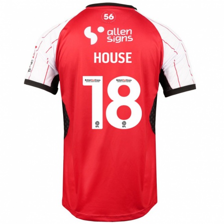 Kandiny Hombre Camiseta Ben House #18 Blanco 1ª Equipación 2024/25 La Camisa Chile