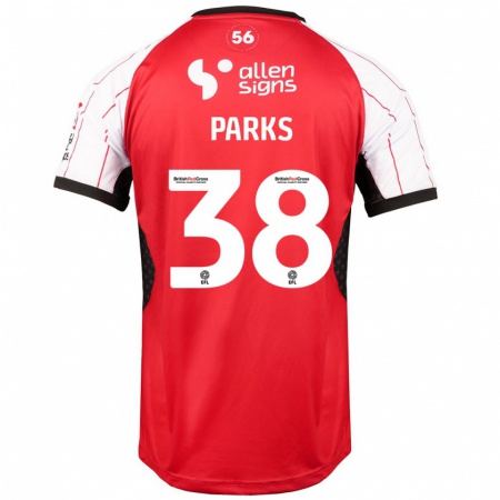 Kandiny Hombre Camiseta Charlie Parks #38 Blanco 1ª Equipación 2024/25 La Camisa Chile