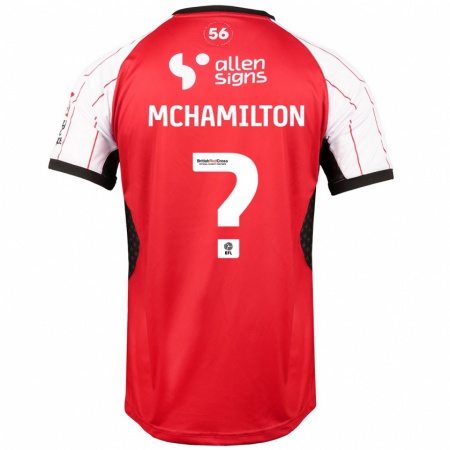 Kandiny Hombre Camiseta Toni Mchamilton #0 Blanco 1ª Equipación 2024/25 La Camisa Chile