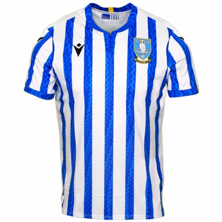 Kandiny Hombre Camiseta Reece Johnson #0 Azul Blanco 1ª Equipación 2024/25 La Camisa Chile