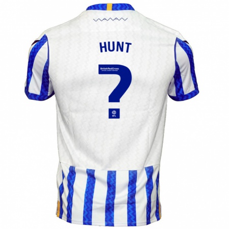 Kandiny Hombre Camiseta Finley Hunt #0 Azul Blanco 1ª Equipación 2024/25 La Camisa Chile