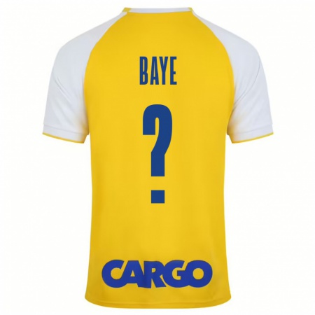 Kandiny Hombre Camiseta Orel Baye #0 Amarillo Blanco 1ª Equipación 2024/25 La Camisa Chile