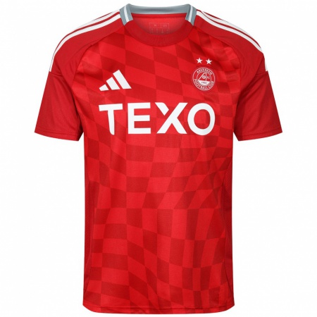 Kandiny Hombre Camiseta Alfie Stewart #0 Rojo 1ª Equipación 2024/25 La Camisa Chile