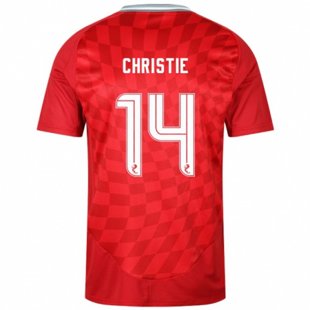 Kandiny Hombre Camiseta Mya Christie #14 Rojo 1ª Equipación 2024/25 La Camisa Chile