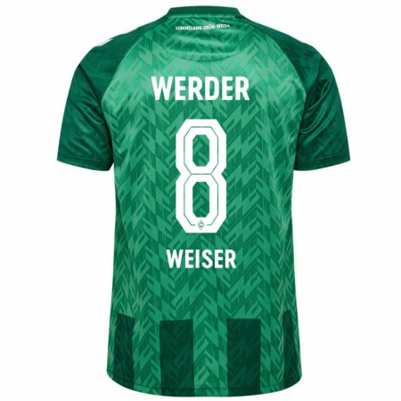 Kandiny Hombre Camiseta Mitchell Weiser #8 Verde 1ª Equipación 2024/25 La Camisa Chile