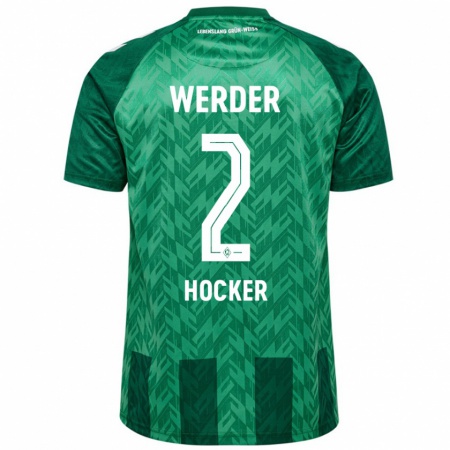 Kandiny Hombre Camiseta Luca Höcker #2 Verde 1ª Equipación 2024/25 La Camisa Chile