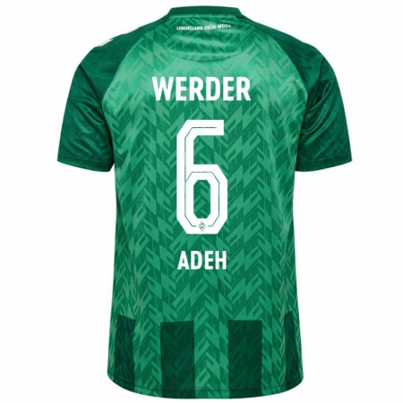 Kandiny Hombre Camiseta Wesley Adeh #6 Verde 1ª Equipación 2024/25 La Camisa Chile