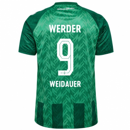 Kandiny Hombre Camiseta Sophie Weidauer #9 Verde 1ª Equipación 2024/25 La Camisa Chile